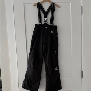 Gerry Weber Black Kids Snow Overalls with Adjustable Straps